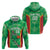 Lithuania Tie Dye Basketball Custom Hoodie Lietuva Skeleton Green - Wonder Print Shop