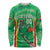 Lithuania Tie Dye Basketball Custom Long Sleeve Shirt Lietuva Skeleton Green - Wonder Print Shop