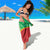 Lithuania Tie Dye Basketball Custom Sarong Lietuva Skeleton Green - Wonder Print Shop