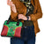 Lithuania Tie Dye Basketball Custom Shoulder Handbag Lietuva Skeleton Green - Wonder Print Shop