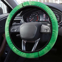 Lithuania Tie Dye Basketball Steering Wheel Cover Lietuva Skeleton Green - Wonder Print Shop