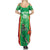 Lithuania Tie Dye Basketball Custom Summer Maxi Dress Lietuva Skeleton Green - Wonder Print Shop