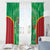 Lithuania Tie Dye Basketball Custom Window Curtain Lietuva Skeleton Green - Wonder Print Shop