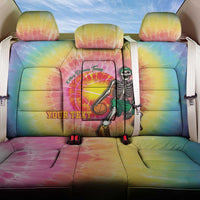 Lithuania Basketball Custom Back Car Seat Cover 100th Anniversary Skeleton Colorful Tie Dye - Wonder Print Shop