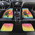 Lithuania Basketball Custom Car Mats 100th Anniversary Skeleton Colorful Tie Dye - Wonder Print Shop