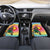Lithuania Basketball Custom Car Mats 100th Anniversary Skeleton Colorful Tie Dye - Wonder Print Shop