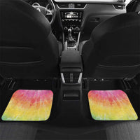 Lithuania Basketball Custom Car Mats 100th Anniversary Skeleton Colorful Tie Dye - Wonder Print Shop