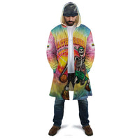 Lithuania Basketball Custom Cloak 100th Anniversary Skeleton Colorful Tie Dye - Wonder Print Shop