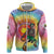 Lithuania Basketball Custom Hoodie 100th Anniversary Skeleton Colorful Tie Dye - Wonder Print Shop