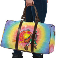 Lithuania Basketball Custom Travel Bag 100th Anniversary Skeleton Colorful Tie Dye - Wonder Print Shop