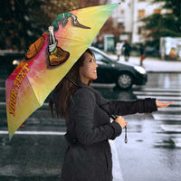 Lithuania Basketball Custom Umbrella 100th Anniversary Skeleton Colorful Tie Dye - Wonder Print Shop