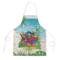 Guyana Christmas Apron Chilling Macaw It's 5 o'clock Somewhere - Wonder Print Shop