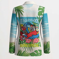 Guyana Christmas Blazer Chilling Macaw It's 5 o'clock Somewhere - Wonder Print Shop