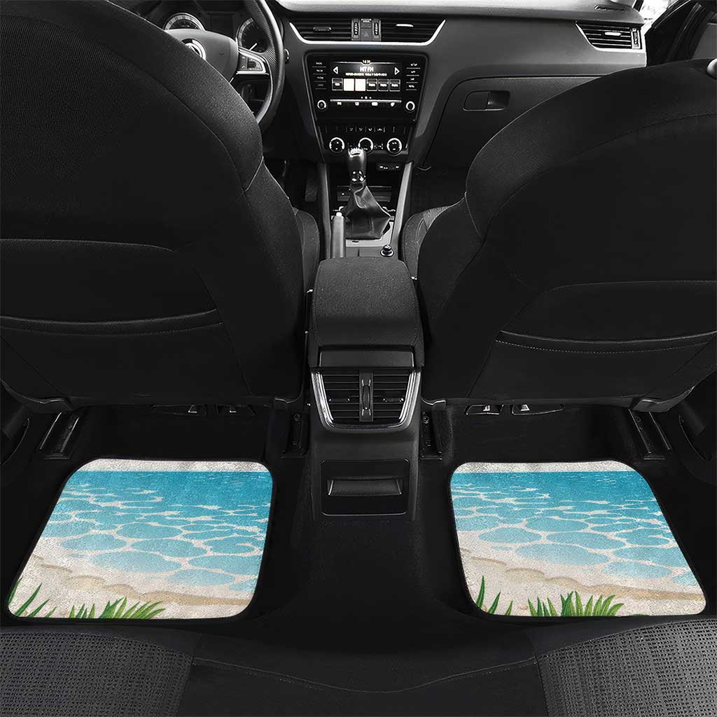 Guyana Christmas Car Mats Chilling Macaw It's 5 o'clock Somewhere - Wonder Print Shop