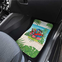 Guyana Christmas Car Mats Chilling Macaw It's 5 o'clock Somewhere - Wonder Print Shop