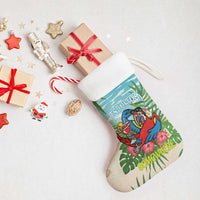 Guyana Christmas Stocking Chilling Macaw It's 5 o'clock Somewhere - Wonder Print Shop