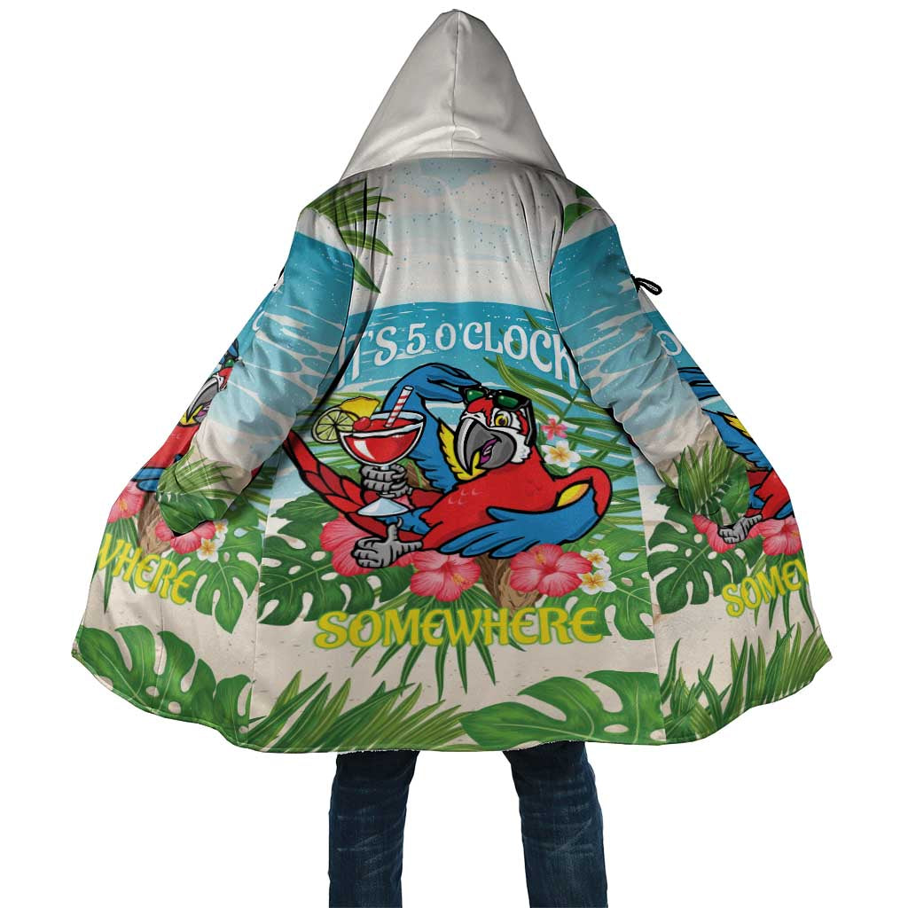 Guyana Christmas Cloak Chilling Macaw It's 5 o'clock Somewhere - Wonder Print Shop