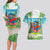 Guyana Christmas Couples Matching Long Sleeve Bodycon Dress and Hawaiian Shirt Chilling Macaw It's 5 o'clock Somewhere - Wonder Print Shop