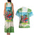 Guyana Christmas Couples Matching Tank Maxi Dress and Hawaiian Shirt Chilling Macaw It's 5 o'clock Somewhere - Wonder Print Shop