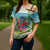 Guyana Christmas Cross Shoulder Shirt Chilling Macaw It's 5 o'clock Somewhere - Wonder Print Shop