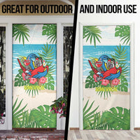 Guyana Christmas Door Cover Chilling Macaw It's 5 o'clock Somewhere - Wonder Print Shop