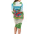 Guyana Christmas Family Matching Long Sleeve Bodycon Dress and Hawaiian Shirt Chilling Macaw It's 5 o'clock Somewhere - Wonder Print Shop