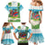 Guyana Christmas Family Matching Mermaid Dress and Hawaiian Shirt Chilling Macaw It's 5 o'clock Somewhere - Wonder Print Shop