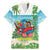 Guyana Christmas Family Matching Mermaid Dress and Hawaiian Shirt Chilling Macaw It's 5 o'clock Somewhere - Wonder Print Shop