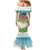 Guyana Christmas Family Matching Mermaid Dress and Hawaiian Shirt Chilling Macaw It's 5 o'clock Somewhere - Wonder Print Shop