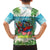 Guyana Christmas Family Matching Off The Shoulder Long Sleeve Dress and Hawaiian Shirt Chilling Macaw It's 5 o'clock Somewhere - Wonder Print Shop