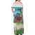 Guyana Christmas Family Matching Off Shoulder Maxi Dress and Hawaiian Shirt Chilling Macaw It's 5 o'clock Somewhere - Wonder Print Shop
