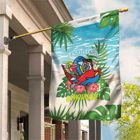 Guyana Christmas Garden Flag Chilling Macaw It's 5 o'clock Somewhere - Wonder Print Shop