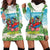 Guyana Christmas Hoodie Dress Chilling Macaw It's 5 o'clock Somewhere - Wonder Print Shop
