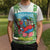 Guyana Christmas Knitted V-Neck Vest Chilling Macaw It's 5 o'clock Somewhere - Wonder Print Shop