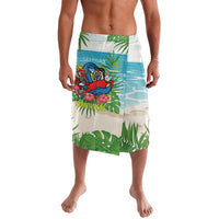 Guyana Christmas Lavalava Chilling Macaw It's 5 o'clock Somewhere - Wonder Print Shop