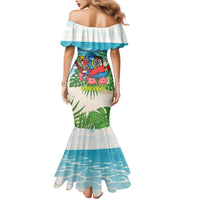 Guyana Christmas Mermaid Dress Chilling Macaw It's 5 o'clock Somewhere - Wonder Print Shop