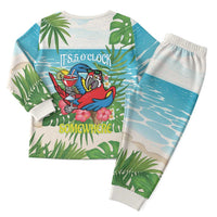Guyana Christmas Pajama Set Chilling Macaw It's 5 o'clock Somewhere - Wonder Print Shop