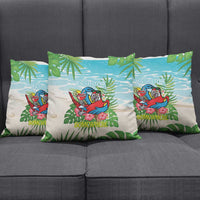 Guyana Christmas Pillow Cover Chilling Macaw It's 5 o'clock Somewhere - Wonder Print Shop