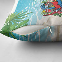 Guyana Christmas Pillow Cover Chilling Macaw It's 5 o'clock Somewhere - Wonder Print Shop