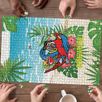 Guyana Christmas Puzzle Chilling Macaw It's 5 o'clock Somewhere - Wonder Print Shop