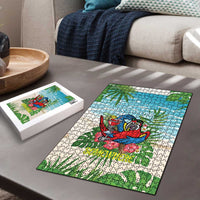 Guyana Christmas Puzzle Chilling Macaw It's 5 o'clock Somewhere - Wonder Print Shop