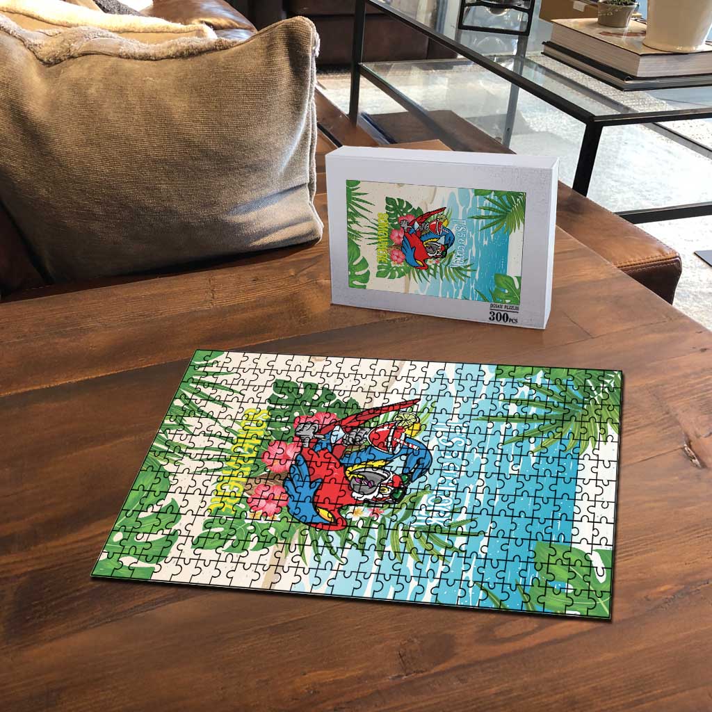 Guyana Christmas Puzzle Chilling Macaw It's 5 o'clock Somewhere - Wonder Print Shop