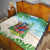 Guyana Christmas Quilt Chilling Macaw It's 5 o'clock Somewhere - Wonder Print Shop