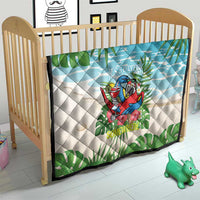 Guyana Christmas Quilt Chilling Macaw It's 5 o'clock Somewhere - Wonder Print Shop