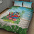 Guyana Christmas Quilt Bed Set Chilling Macaw It's 5 o'clock Somewhere - Wonder Print Shop