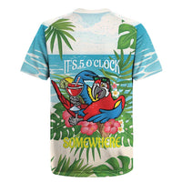 Guyana Christmas Rugby Jersey Chilling Macaw It's 5 o'clock Somewhere - Wonder Print Shop