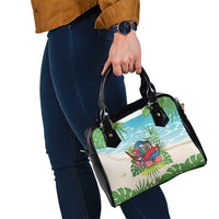 Guyana Christmas Shoulder Handbag Chilling Macaw It's 5 o'clock Somewhere - Wonder Print Shop