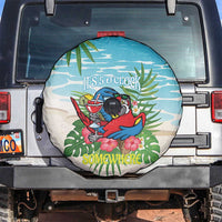Guyana Christmas Spare Tire Cover Chilling Macaw It's 5 o'clock Somewhere - Wonder Print Shop