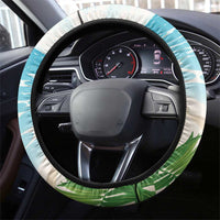 Guyana Christmas Steering Wheel Cover Chilling Macaw It's 5 o'clock Somewhere - Wonder Print Shop