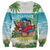 Guyana Christmas Sweatshirt Chilling Macaw It's 5 o'clock Somewhere - Wonder Print Shop